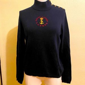 Ralph Lauren turtleneck with shoulder buttons